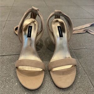 Nine West Tan Strappy Sandals